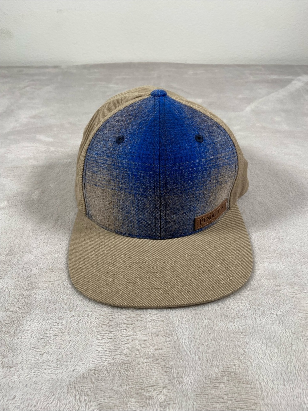 Pendleton Unisex Adults Baseball Cap Plaid Blue Tan One Size Casual
